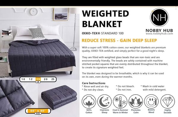 Weighted Blanket by Nobby Hub