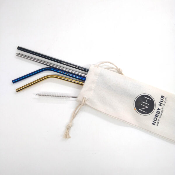 Reusable Stainless Steel Drinking Straw by Nobby Hub